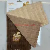 Three pieces of cardstock with embroidered fries, 30*30cm, kitchen cleaning cloth, household stain removal cloth, Bahia Application Scenario